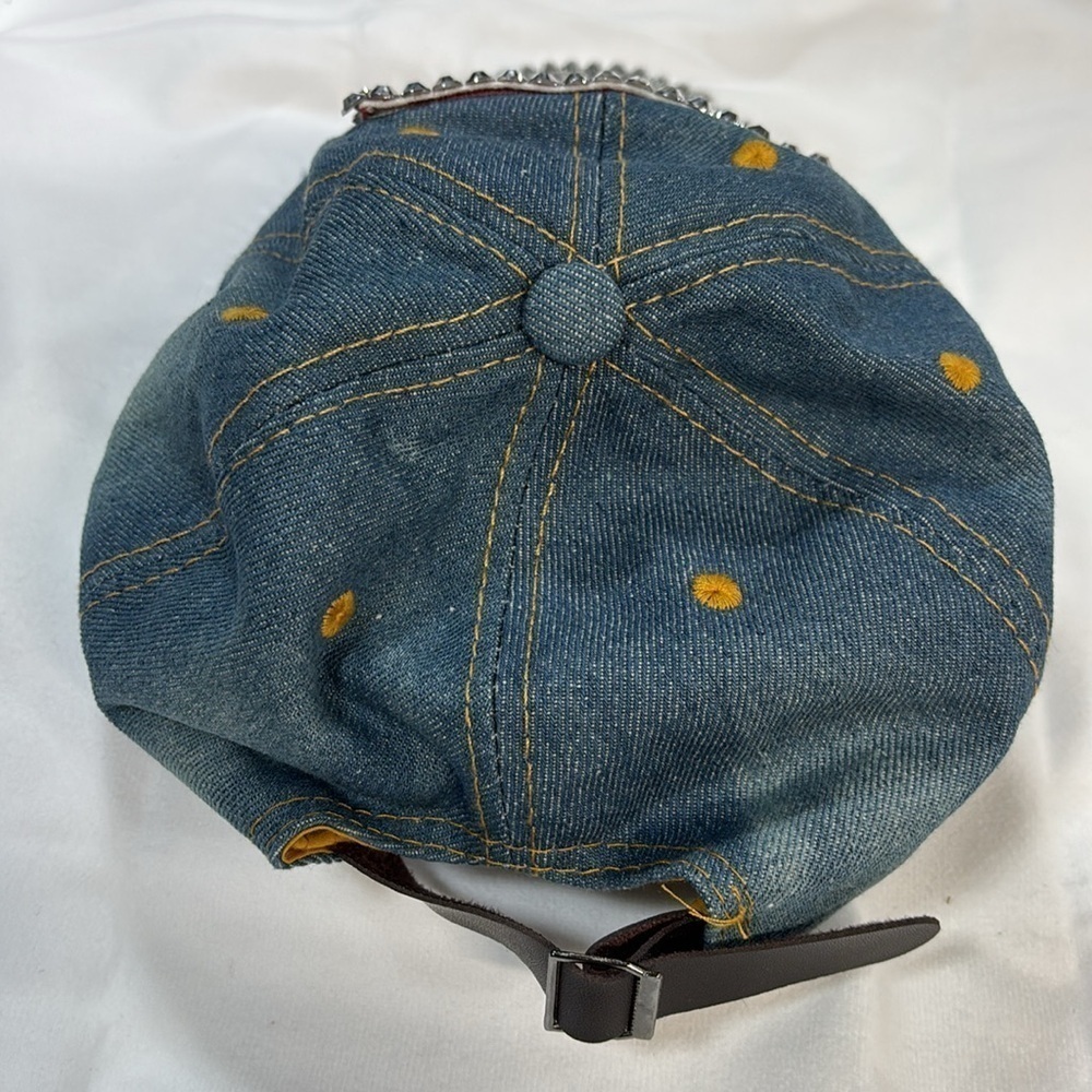 Rue 21 etc. bling denim US flag sparking adjustable hat - Picture 3 of 9